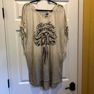 HARLEY DAVIDSON CREAM TUNIC